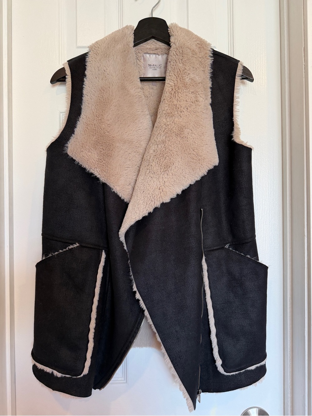Zara Trafaluc cozy faux fur vest